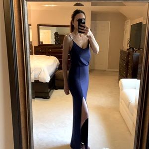 Lulu’s Watch the Sunset Navy Maxi Dress S